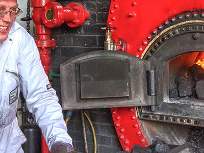 Volunteering putting coal in the engine