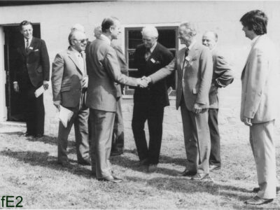 The Duke of Edinburgh meeting the team at Crofton